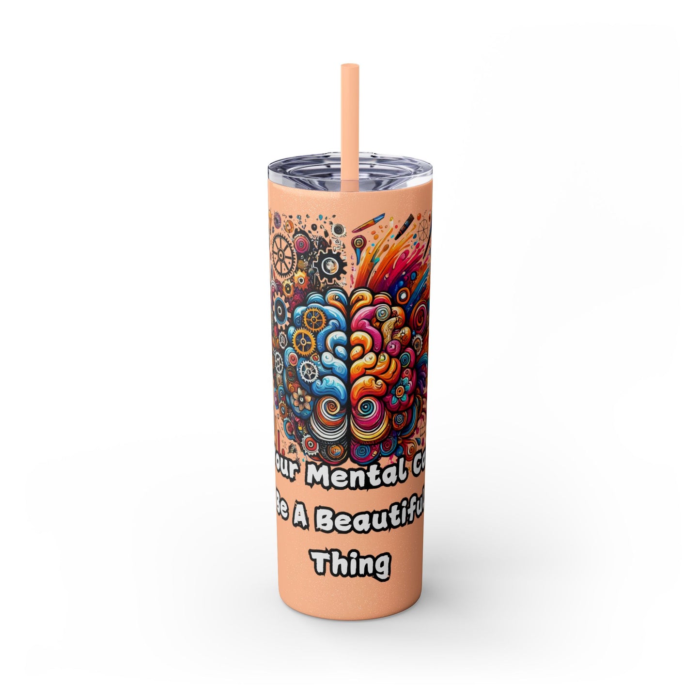 Skinny Tumbler with Straw, 20oz