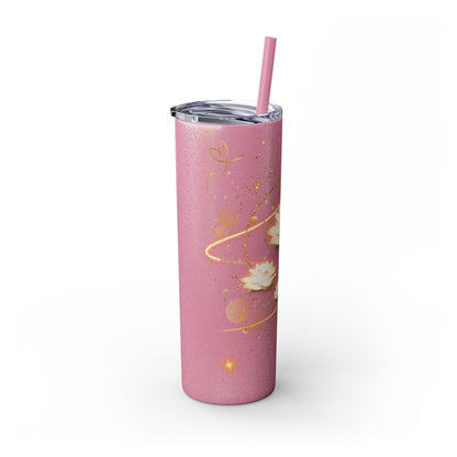 Skinny Tumbler with Straw, 20oz By Ts1st LLC