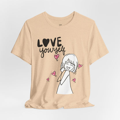 "Love Yourself" Graphic Tee – Classic Unisex Valentine’s Edition - By Ts1st Shop