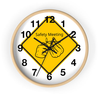 Ts1st LLC – "Safety Meeting" Wall Clock: A Must-Have for the 420 Community