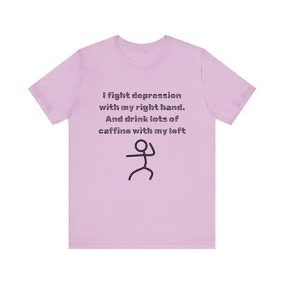 Humorous Mental Health Shirt for Coffee Lovers – Unisex Graphic Tee