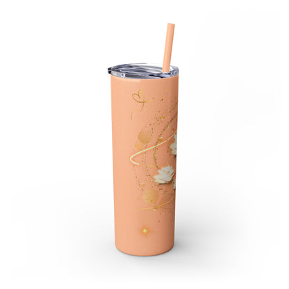 Skinny Tumbler with Straw, 20oz By Ts1st LLC