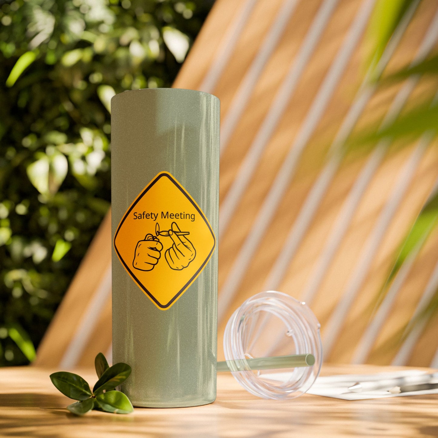 Ts1st LLC - 20oz  Skinny Tumbler - 'Safety Meeting'