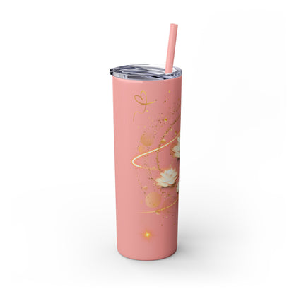 Skinny Tumbler with Straw, 20oz By Ts1st LLC