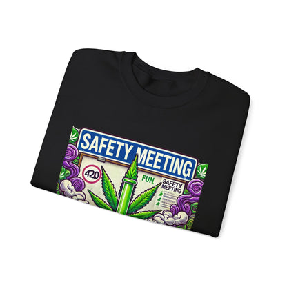 Safety Meeting - Cannabis Lovers - Unisex Heavy Blend™ Crewneck Sweatshirt - Ts1st