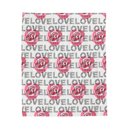 Cozy Valentine's Day Love Print Blanket – The Perfect Gift of Warmth - By Ts1st