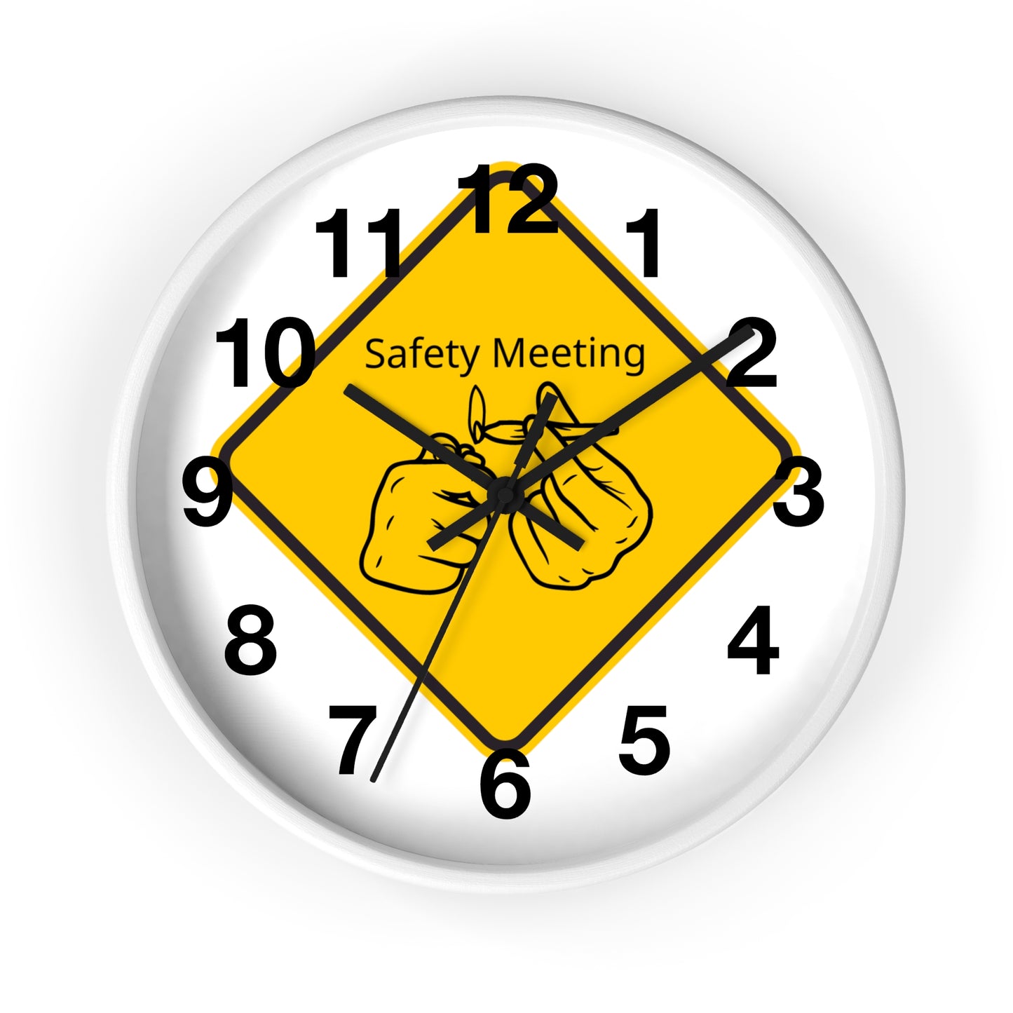 Safety Meeting Wall Clock