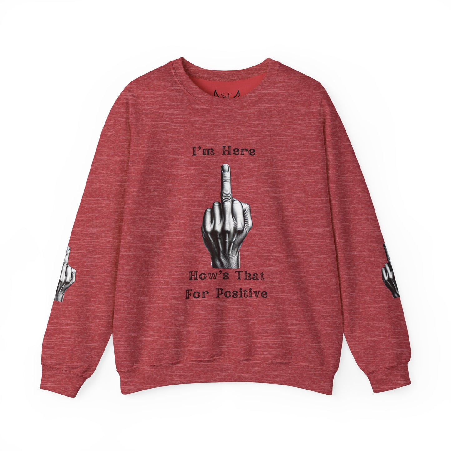 Middle Finger Graphic Unisex Crewneck Sweatshirt - Ts1st