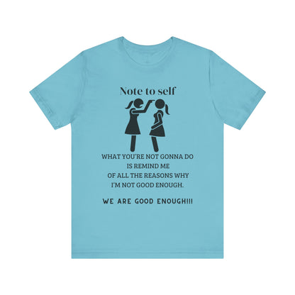 Ts1st You Are Enough Unisex Jersey Short Sleeve Tee