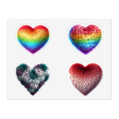 3D Puffy Heart Vinyl Sticker Sheet – Unique Ts1st Shop Design