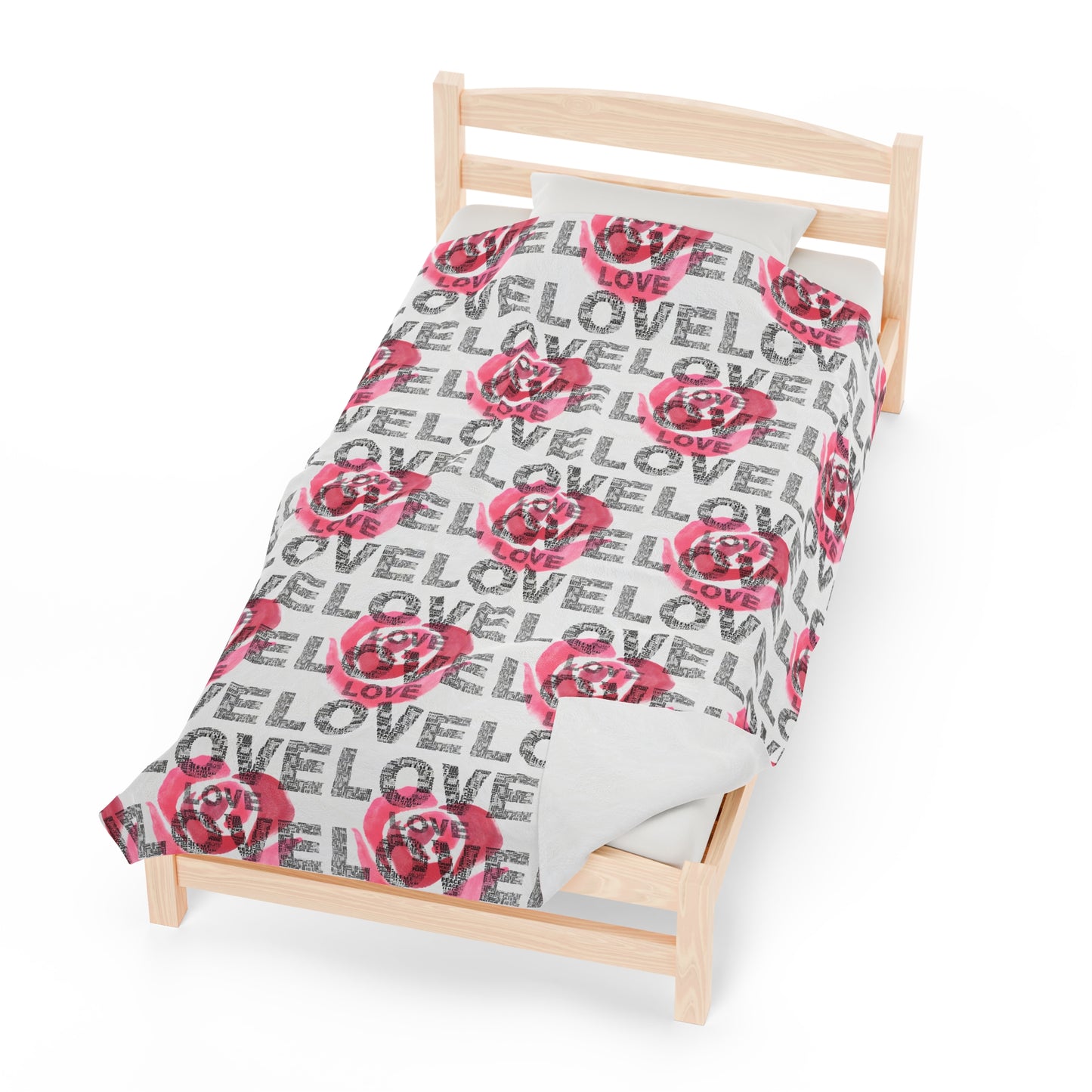 Cozy Valentine's Day Love Print Blanket – The Perfect Gift of Warmth - By Ts1st