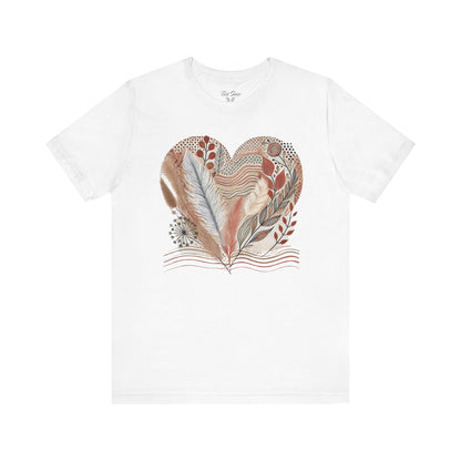 Boho Heart Unisex Jersey Tee – Comfy Vibes for Everyday - By Ts1st Shop