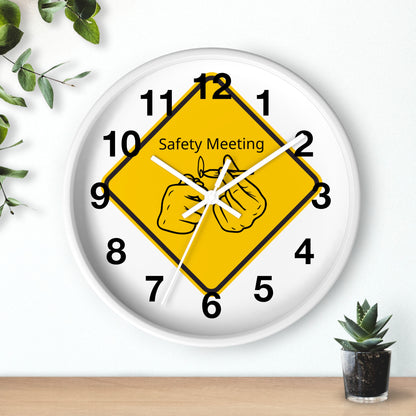 Safety Meeting Wall Clock