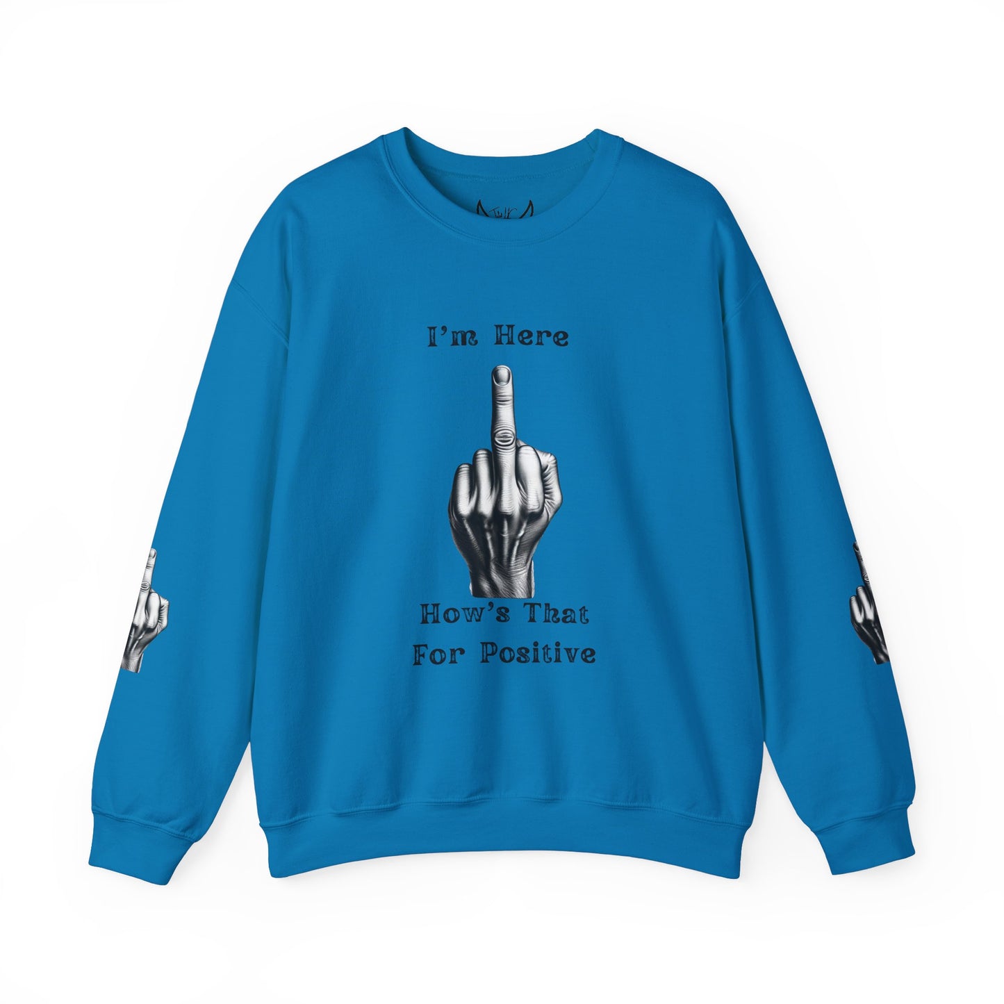 Middle Finger Graphic Unisex Crewneck Sweatshirt - Ts1st