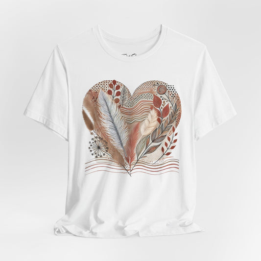 Boho Heart Unisex Jersey Tee – Comfy Vibes for Everyday - By Ts1st Shop