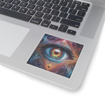 Ts1st - Custom Kiss-Cut Evil Eye Stickers – AI-Generated Art Edition 🧿✨