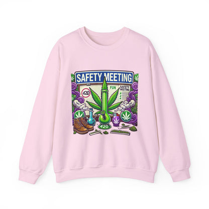 Safety Meeting - Cannabis Lovers - Unisex Heavy Blend™ Crewneck Sweatshirt - Ts1st