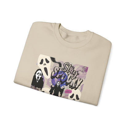 Ts1st - Ghost Face Inspired Unisex Heavy Blend Crewneck Sweatshirt