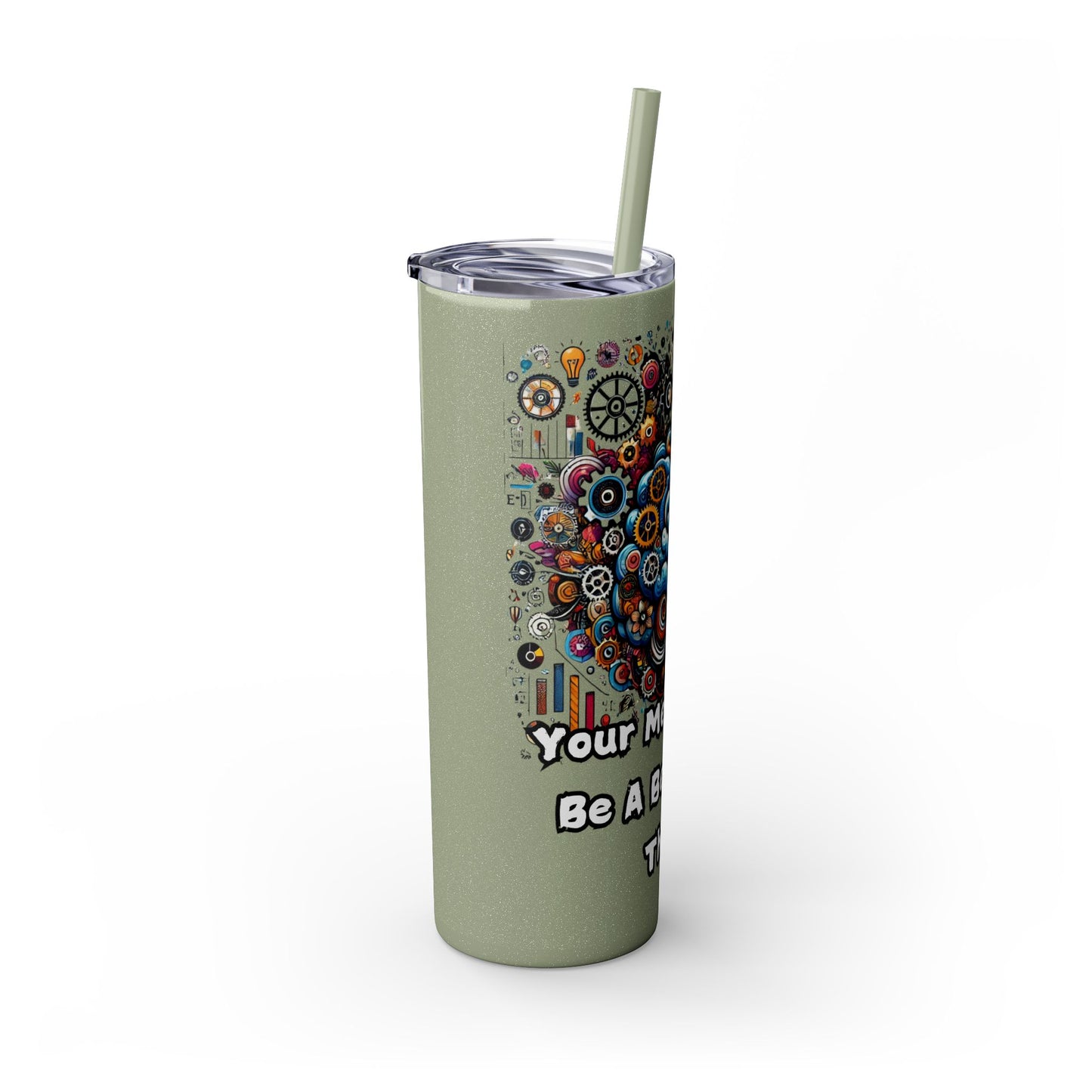 Skinny Tumbler with Straw, 20oz