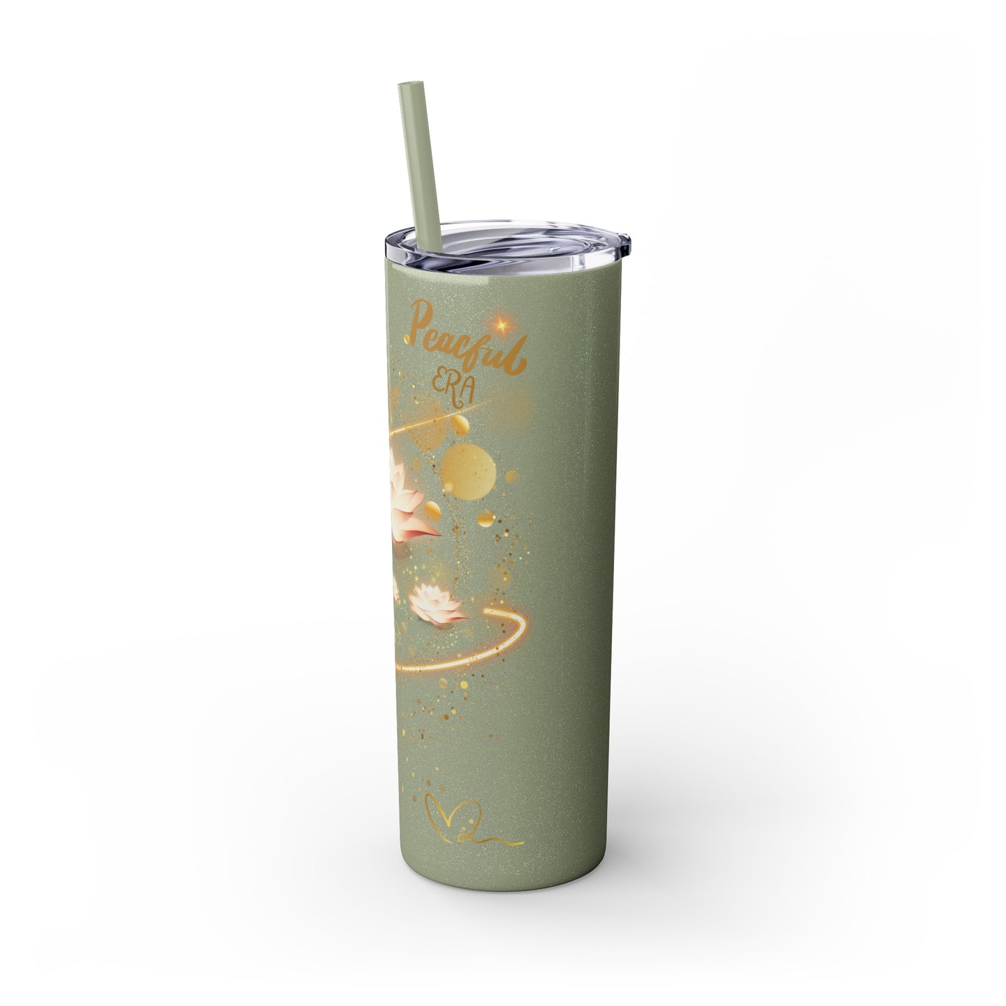 Skinny Tumbler with Straw, 20oz By Ts1st LLC