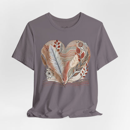 Boho Heart Unisex Jersey Tee – Comfy Vibes for Everyday - By Ts1st Shop