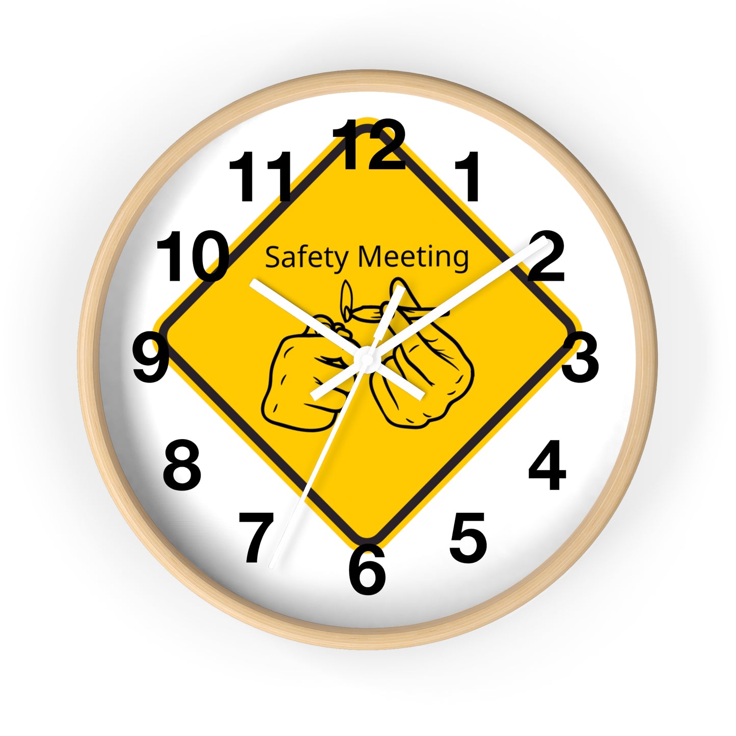 Safety Meeting Wall Clock