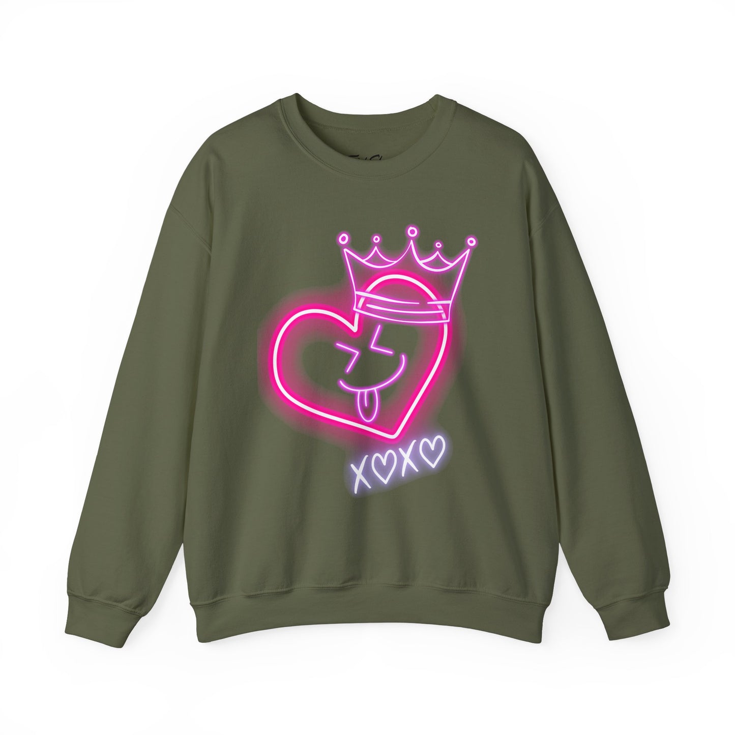 Cozy Valentine Crewneck Sweatshirt – Designed by Ts1st Shop