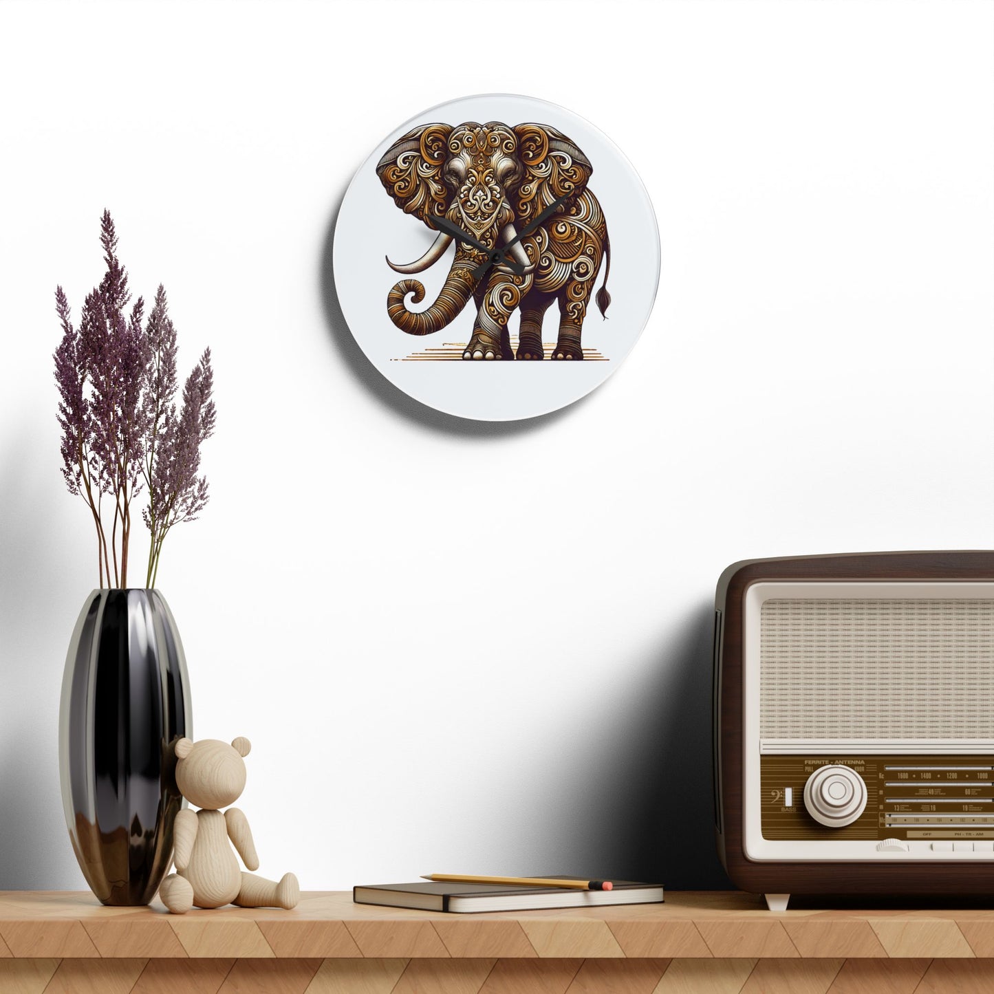 Elephant - Wall Clock - Designed By Ts1st