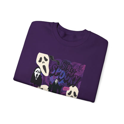 Ts1st - Ghost Face Inspired Unisex Heavy Blend Crewneck Sweatshirt