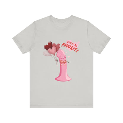 Funny "Valentine Peen" Short Sleeve Tee – Humorous Design for Singles - Unisex - Designs By Ts1st Shop