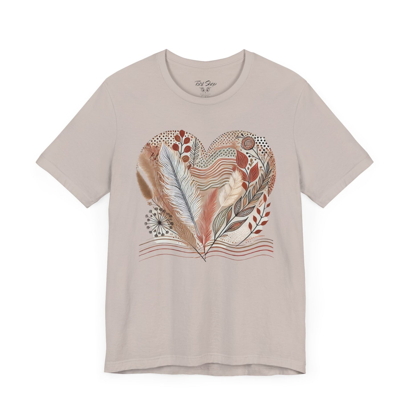 Boho Heart Unisex Jersey Tee – Comfy Vibes for Everyday - By Ts1st Shop