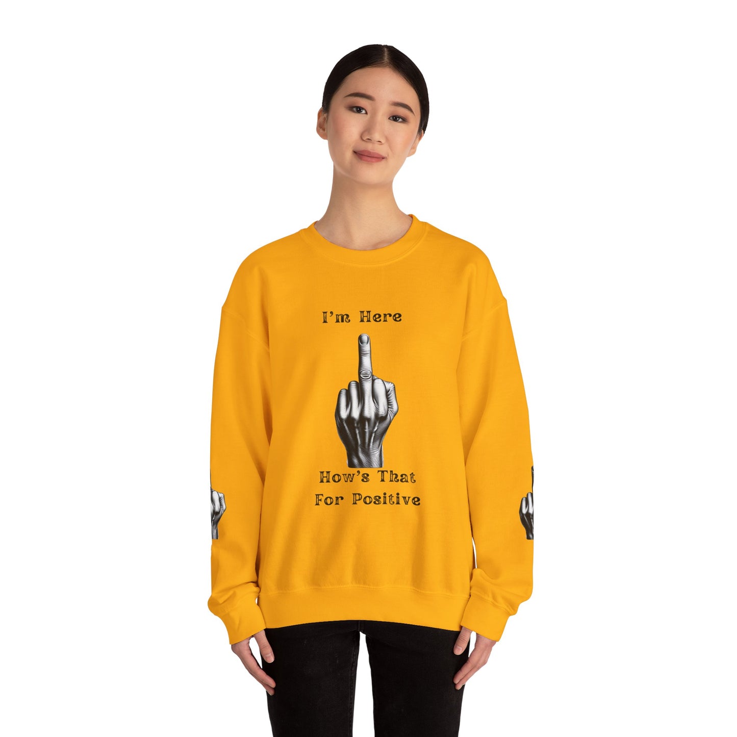 Middle Finger Graphic Unisex Crewneck Sweatshirt - Ts1st