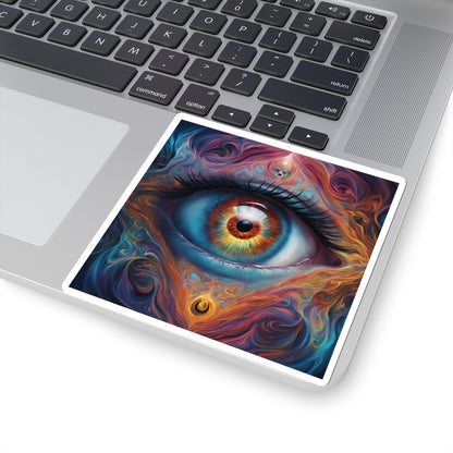 Ts1st - Custom Kiss-Cut Evil Eye Stickers – AI-Generated Art Edition 🧿✨