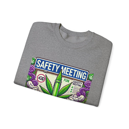 Safety Meeting - Cannabis Lovers - Unisex Heavy Blend™ Crewneck Sweatshirt - Ts1st