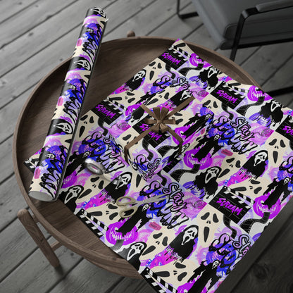 Ts1st - 90s Vibe Ghost Face Halloween Wrapping Paper