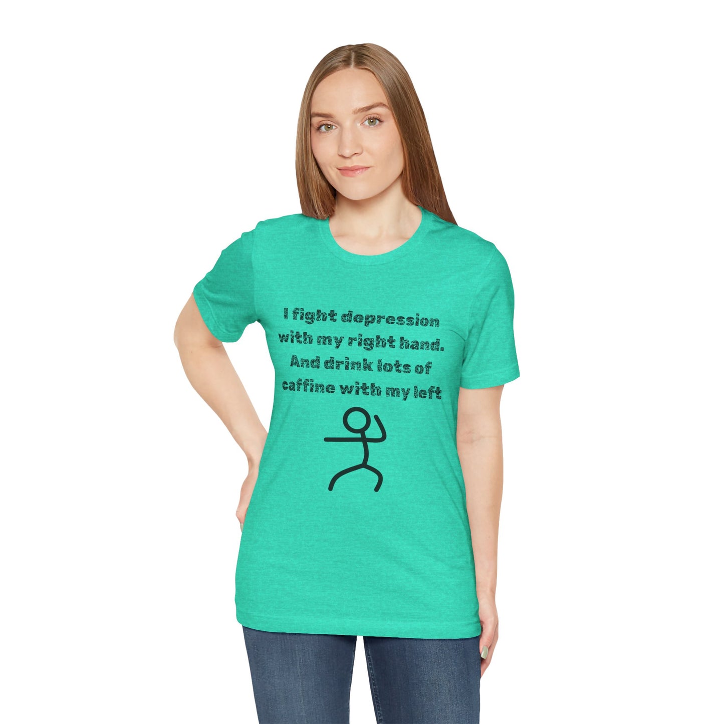 Humorous Mental Health Shirt for Coffee Lovers – Unisex Graphic Tee