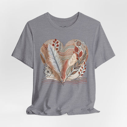 Boho Heart Unisex Jersey Tee – Comfy Vibes for Everyday - By Ts1st Shop