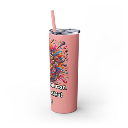 Skinny Tumbler with Straw, 20oz