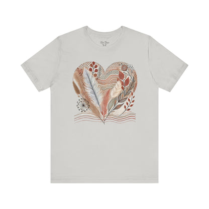 Boho Heart Unisex Jersey Tee – Comfy Vibes for Everyday - By Ts1st Shop