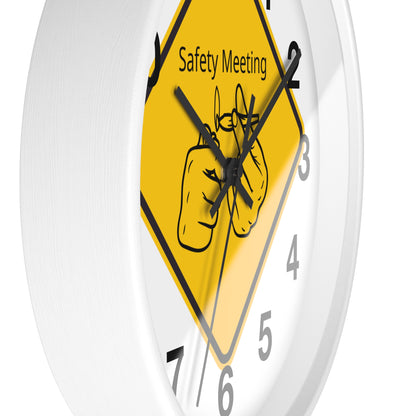 Safety Meeting Wall Clock