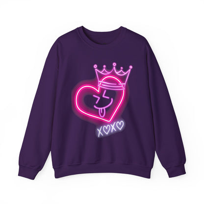 Cozy Valentine Crewneck Sweatshirt – Designed by Ts1st Shop