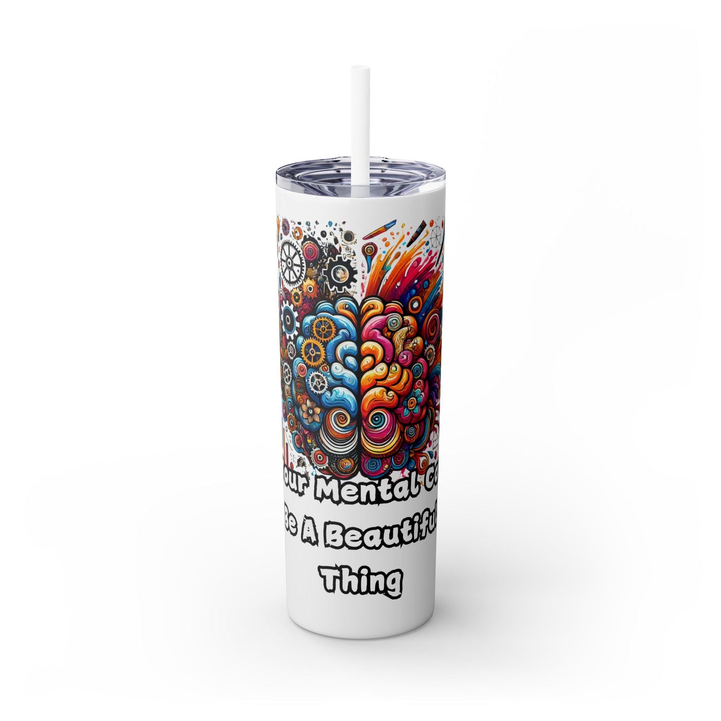 Skinny Tumbler with Straw, 20oz