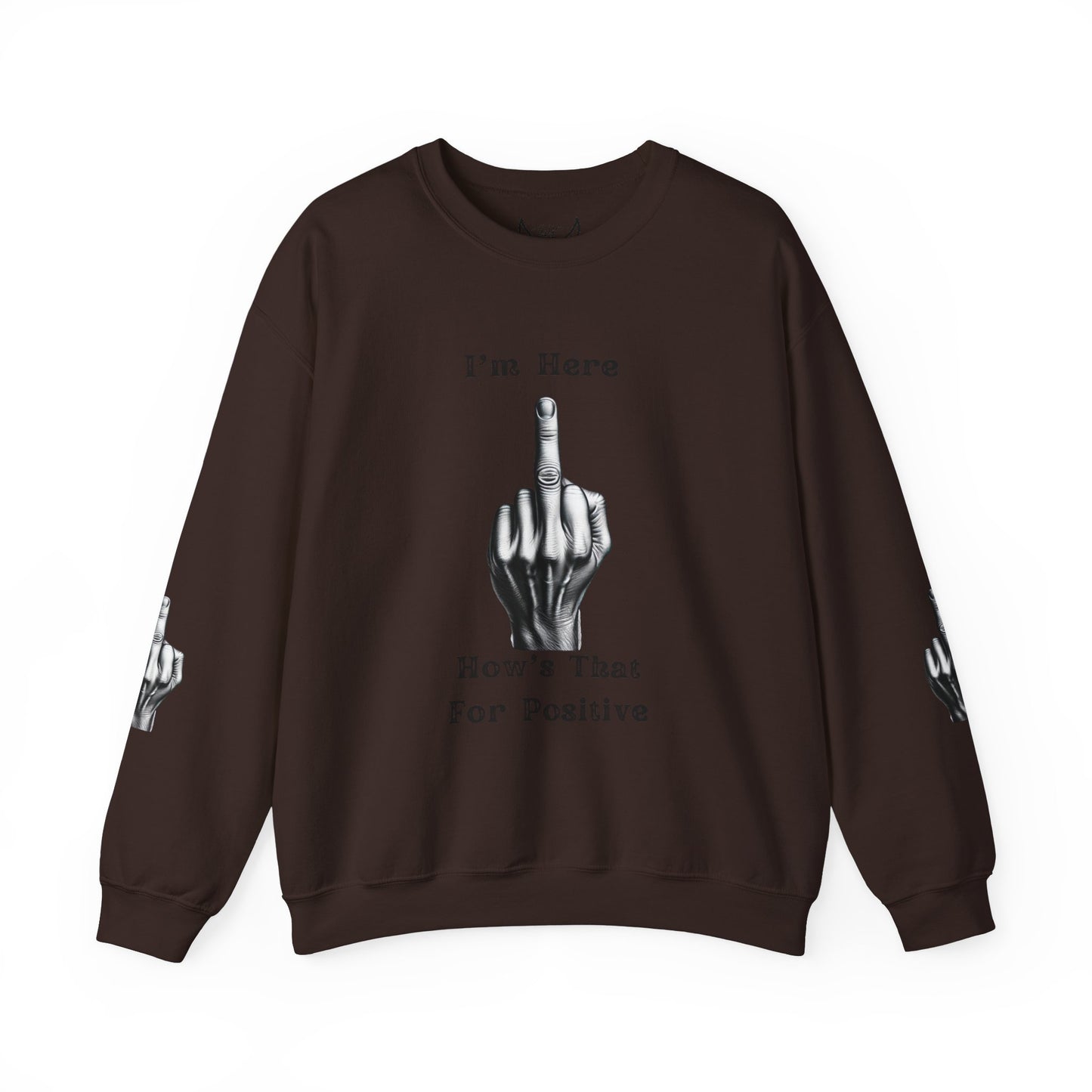 Middle Finger Graphic Unisex Crewneck Sweatshirt - Ts1st