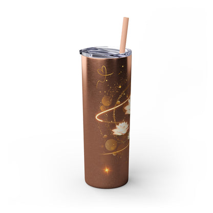 Skinny Tumbler with Straw, 20oz By Ts1st LLC