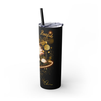 Skinny Tumbler with Straw, 20oz By Ts1st LLC