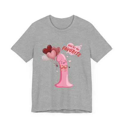 Funny "Valentine Peen" Short Sleeve Tee – Humorous Design for Singles - Unisex - Designs By Ts1st Shop