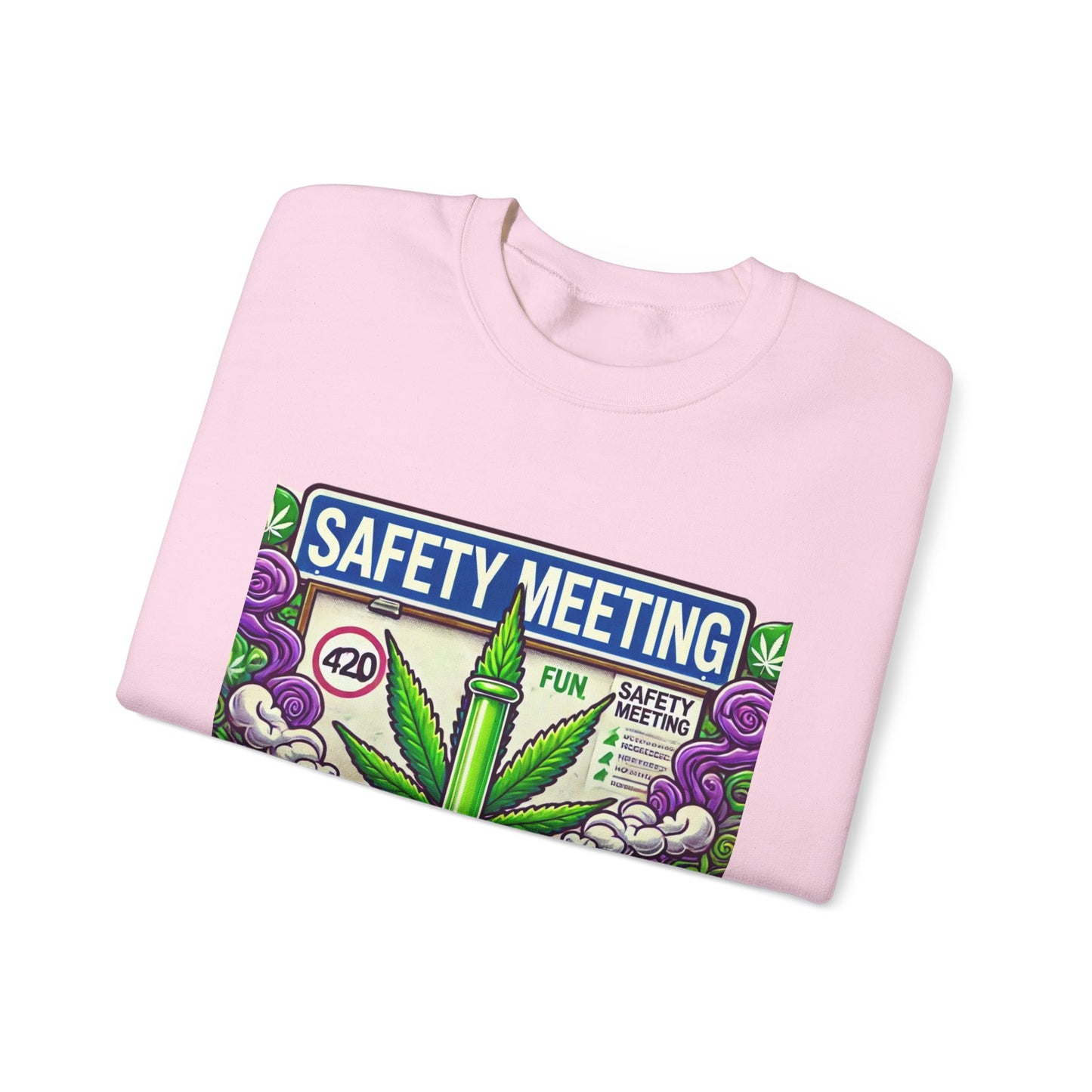 Safety Meeting - Cannabis Lovers - Unisex Heavy Blend™ Crewneck Sweatshirt - Ts1st