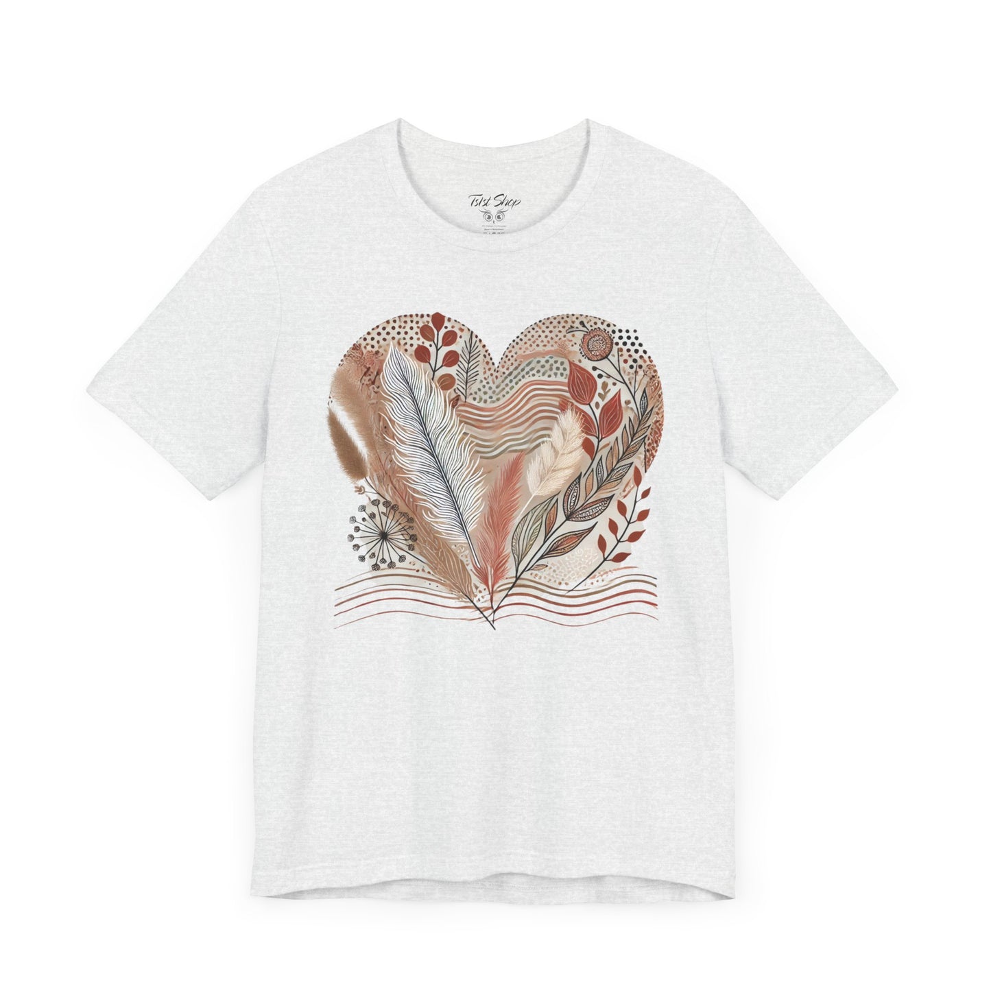 Boho Heart Unisex Jersey Tee – Comfy Vibes for Everyday - By Ts1st Shop