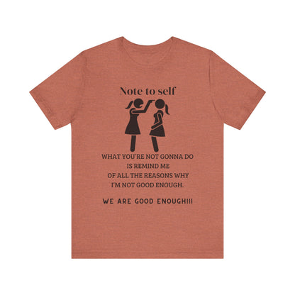 Ts1st You Are Enough Unisex Jersey Short Sleeve Tee