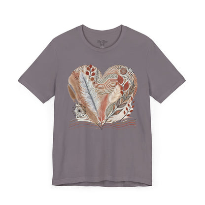 Boho Heart Unisex Jersey Tee – Comfy Vibes for Everyday - By Ts1st Shop